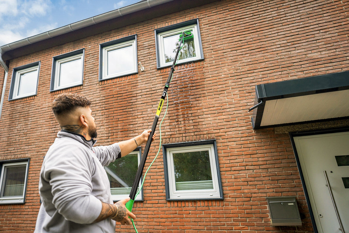 Cleaning Windows From the Ground