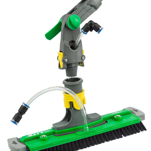 Unger nLITE Gen 1 Angle Adapter 6"/15cm, Gen 1 angle adapter fitted with a brush and hose