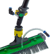 Unger nLITE Power Brush Complete, unflagged 11"/28cm, brush mounted on a water-fed pole