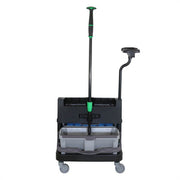 Unger OmniClean Dual Bucket Kit, cart, angled view