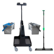 Unger OmniClean Dual Bucket Kit, cart and included tools