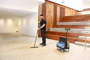 Unger OmniClean Dual Bucket Kit, mopping a lobby