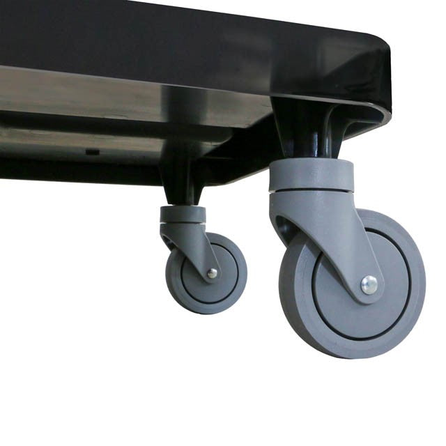 Unger OmniClean Restroom Cart, caster wheel