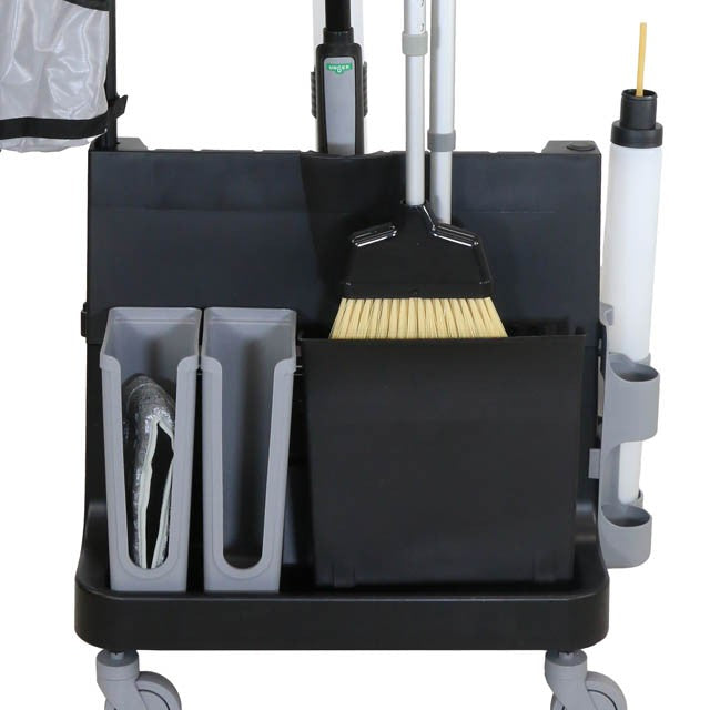 Unger OmniClean Spot Cart, caddy and bin close-up