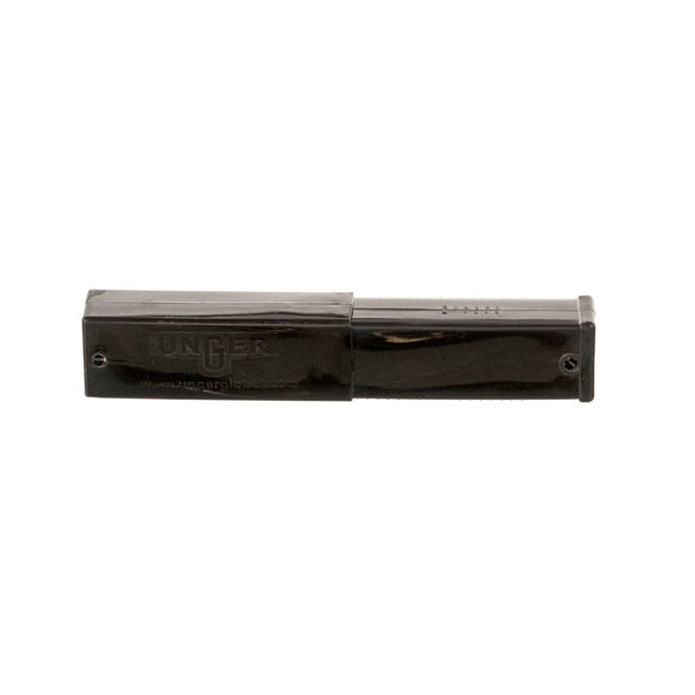 Unger Premium Glass Scraper Blades 6"/15cm, blade dispenser, side view