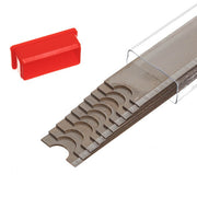 Unger Replacement Blades Medium Duty Scrapers, blades sliding out of the tube