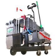 Unger Rx Omni Cleaning System Straight Pole, cleaning system, three-quarter view
