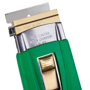 Unger Safety Scrapers 1.5"/4cm, blade extended, close-up