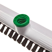 Unger Sanitary Brush 18"/45cm, threaded handle socket and bristles close-up