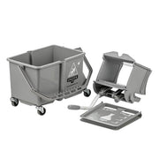 Unger Dual Compartment Mop Buckets 16Qt./15L, bucket, wringer and dirty-water insert separated