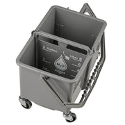 Unger Dual Compartment Mop Buckets 16Qt./15L, bucket compartment, angle view