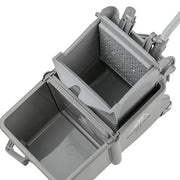 Unger Dual Compartment Mop Buckets 16Qt./15L, bucket from above showing both compartments