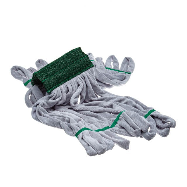 Unger SmartColor RoughMop Microfiber String Mops Medium Duty, mop head laid flat