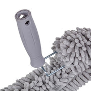 Unger StarDuster Pro Ceiling Fan Duster, handle and sleeve close-up