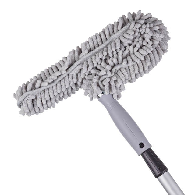 Unger StarDuster Pro Ceiling Fan Duster, duster on an extension pole