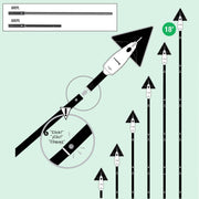 Unger Stingray Extension Poles, pole length and reach diagram
