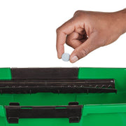 Unger The Pill Glass Cleaner, dropping a tablet into a bucket