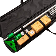 Unger Advanced Window Cleaning Kit, bag interior with sponges and squeegee