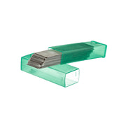 Unger Trim/Glass Scraper Replacement Blades 4"/10cm, blades fanned out of the case