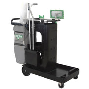 Unger ZoneCleanRx General Janitorial Cart System, cart, three-quarter view