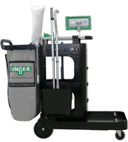 Unger ZoneCleanRx General Janitorial Cart System, cart, side view