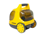 Vapamore MR-100 Primo rear three-quarter view showing the tool storage bay and large wheels