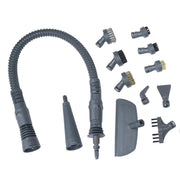 Vapamore MR-75 accessory set: extension hose, nozzles, squeegee and six round detail brushes