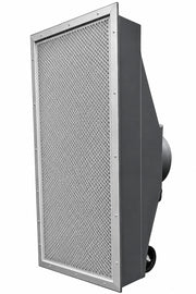 Whisper Clean full size HEPA diffuser with mesh HEPA face, rear 12" duct inlet and casters