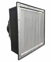 Whisper Clean Compact HEPA diffuser with square perforated face and rear 12" duct inlet