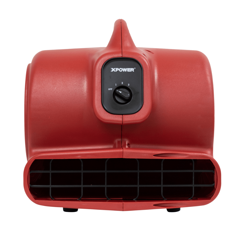 x 600a air mover red front view.