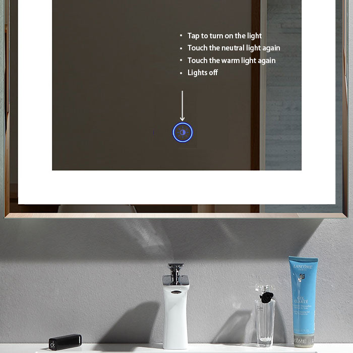 Francisco Frameless LED Mirror