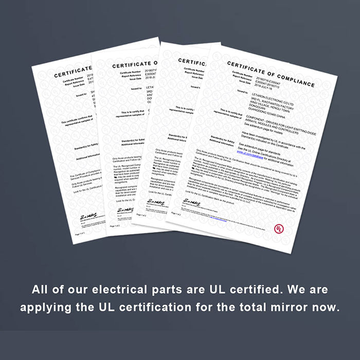 Francisco Frameless LED Mirror