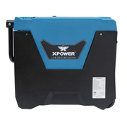 xd 85l2 blue lgr dehumidifier left side view handle down.